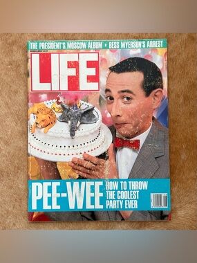 LIFE Magazine August 1988 Pee-wee Herman How to Throw the Coolest Party Vintage